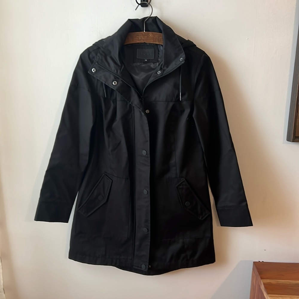 UGG Black Women's Hooded Raincoat Jacket
